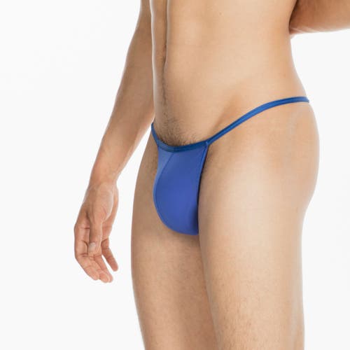 Shop Hom Plume G-string In Blue