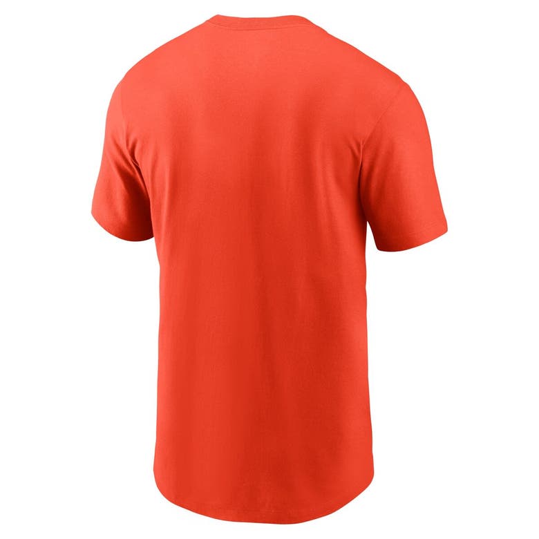 Shop Nike Orange Houston Astros Team Swoosh Lockup T-shirt