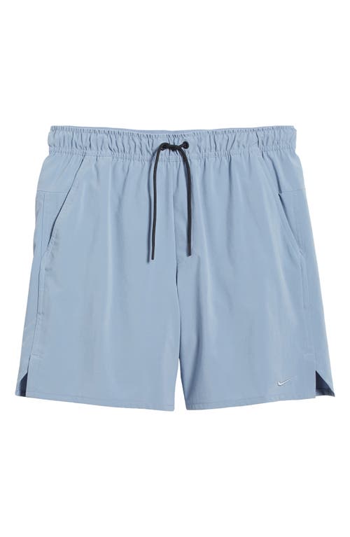 Shop Nike Dri-fit Unlimited 2-in-1 Versatile Shorts In Ashen Slate/light Carbon