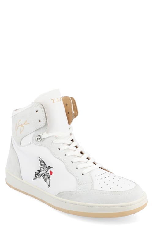 The Rapido High Top Sneaker in White Duck
