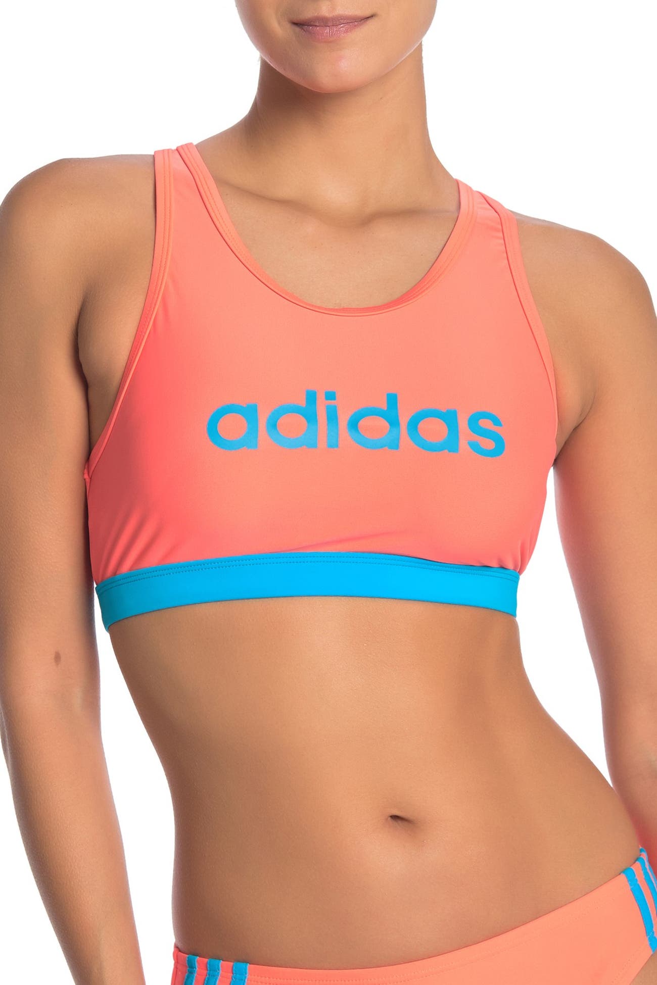 ADIDAS SWIMWEAR Front Graphic Bikini Top Nordstrom Rack