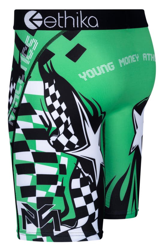 Shop Ethika Young Mula Boxer Briefs In Black/ Green
