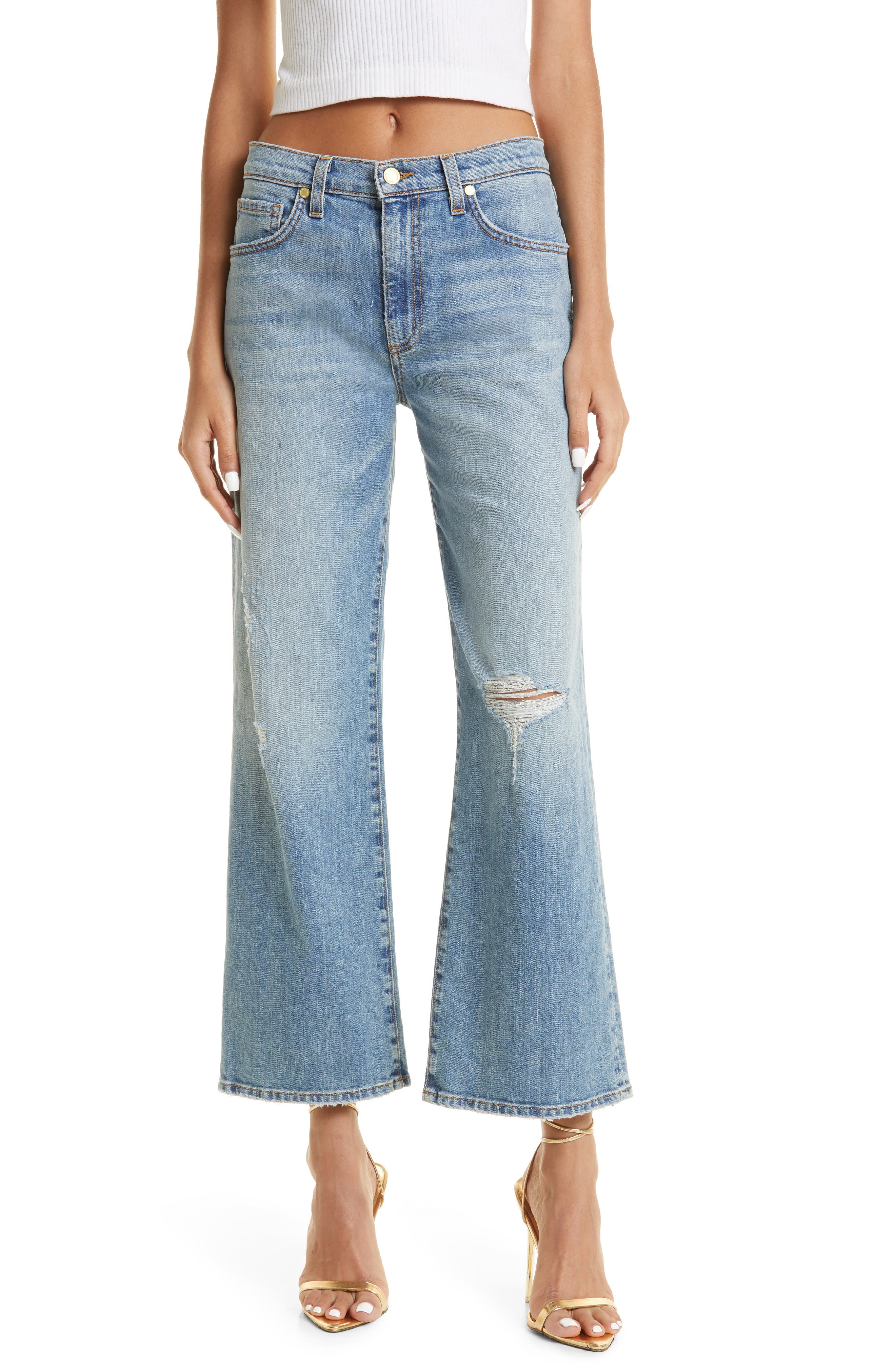 Selling Ramy Brook Angela Wide Leg Jean -Dark Rinse