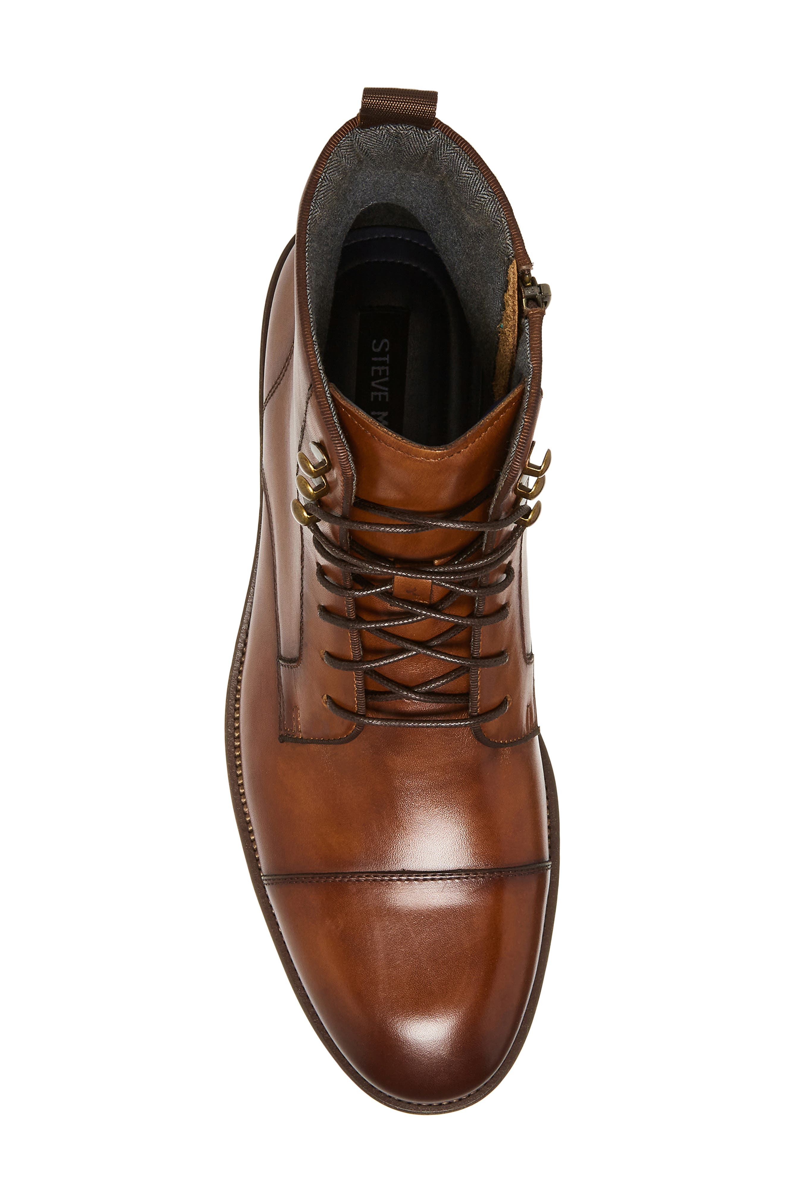 Steve Madden Daylon Cap Toe Derby Boot in Tan | Smart Closet