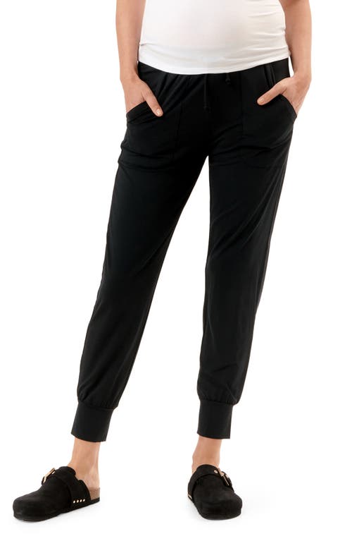 Nom Maternity Jersey Joggers Black at Nordstrom,