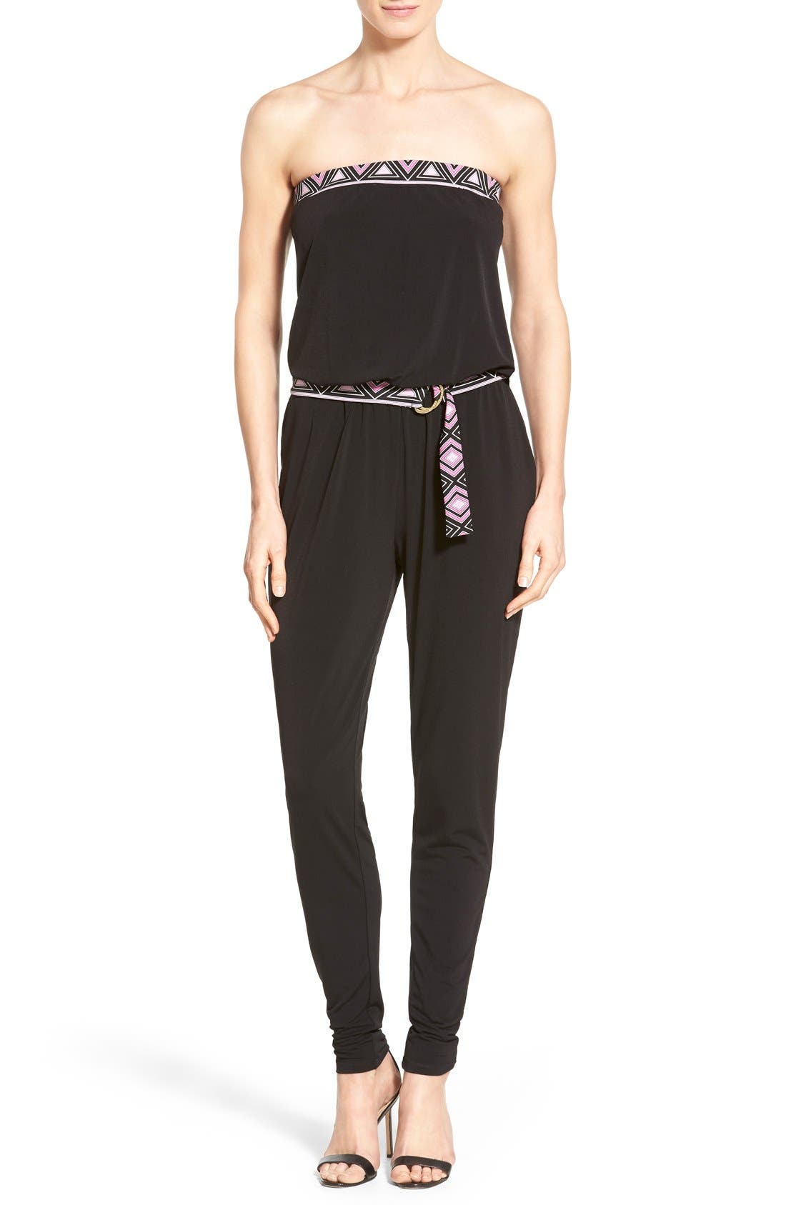 michael kors strapless jumpsuit