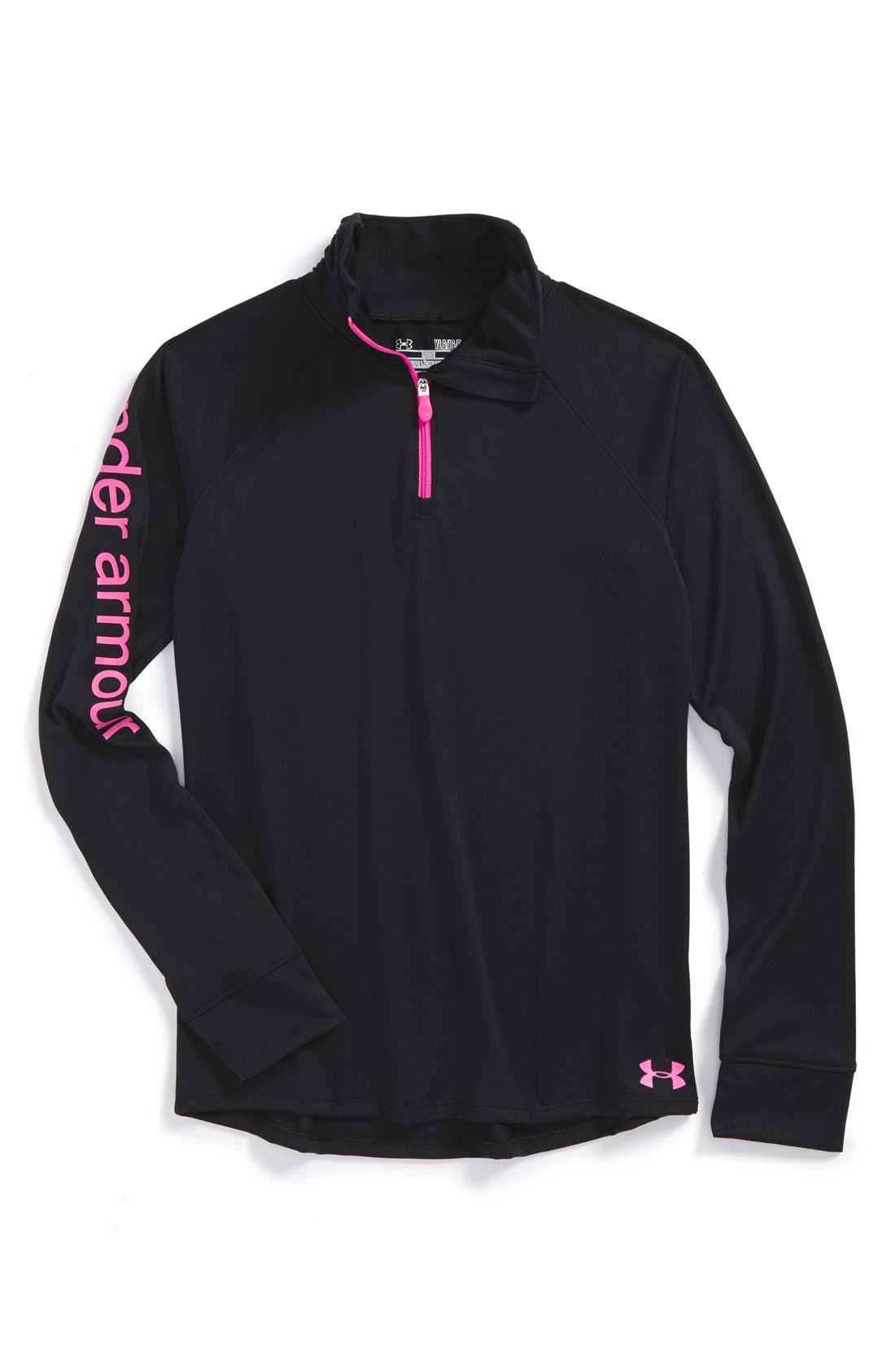 Under Armour 'Tech' AllSeasonGear® Quarter Zip Pullover (Big Girls