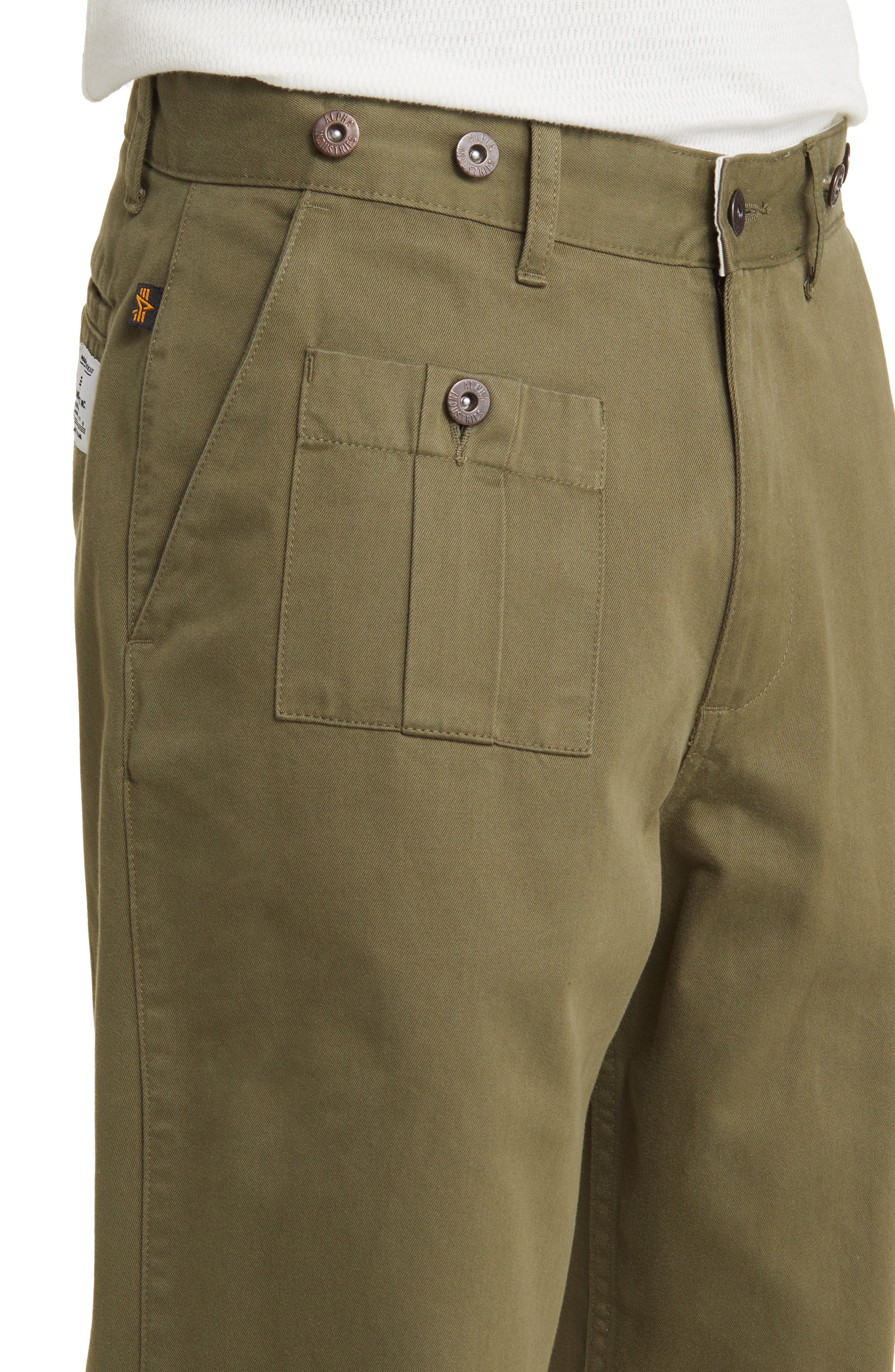Alpha Industries Cotton Cargo Pants in Og-107 Green | Smart Closet | Shorts