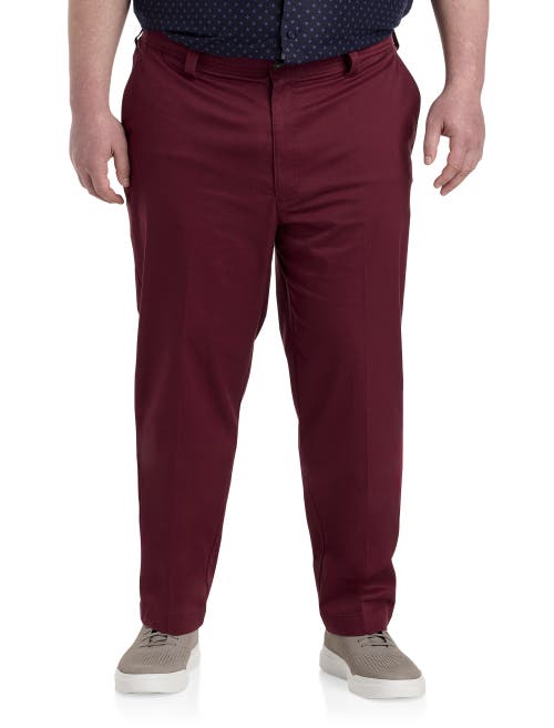 Shop Oak Hill By Dxl Oak Hill Straight-fit Tech Pants In Zinfandel