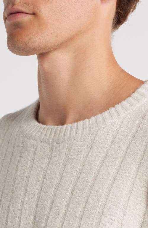 Shop Bp. Rib Crewneck Sweater In Beige Oatmeal Light Heather