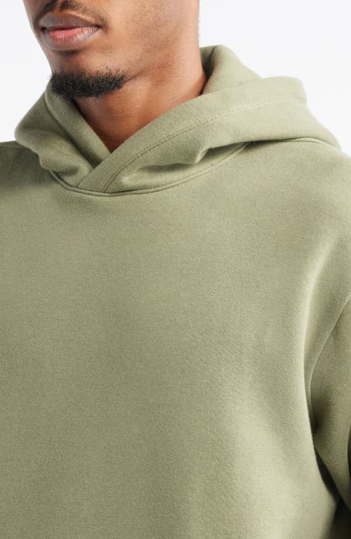 Shop Bp. Fleece Hoodie In Green Lichen