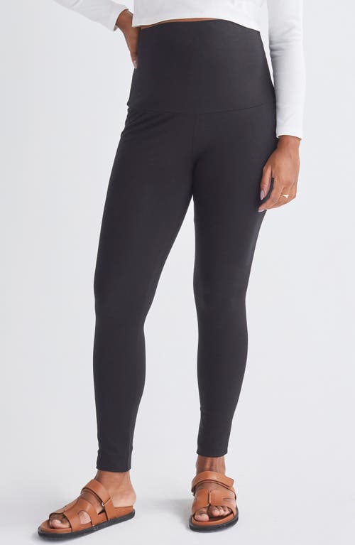 Shop Angel Maternity Over The Bump Maternity Leggings In Black