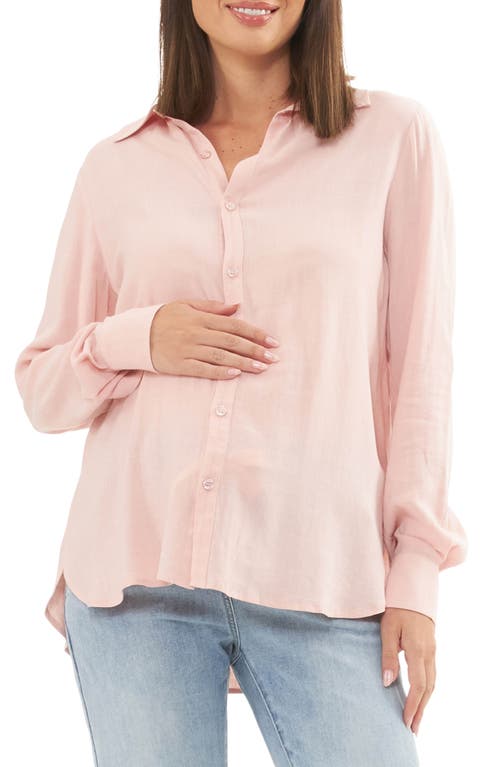 Ripe Maternity Clara Relaxed Maternity/Nursing Button-Up Shirt at Nordstrom,