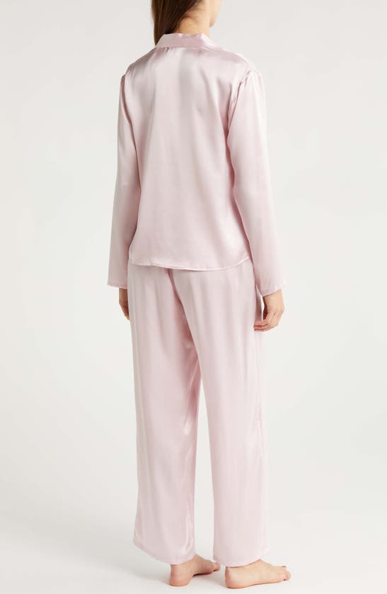 Shop Nordstrom Washable Silk Pajamas In Pink Cake