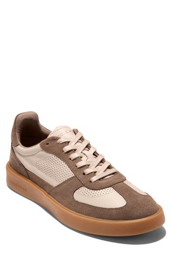 Cole Haan Grand Crosscourt Downtown Sneaker In Ivory/ch Dk Cuoio