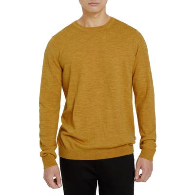 Frank And Oak Merino Crewneck Sweater, Yellow