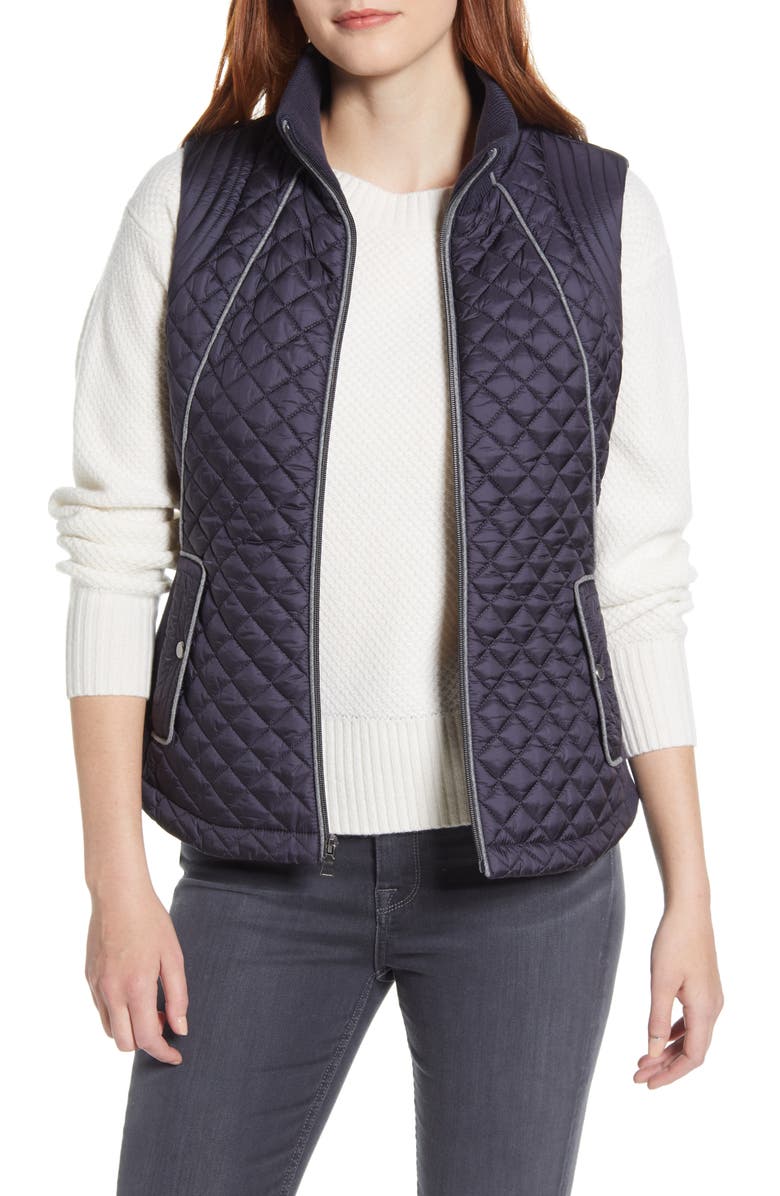 Gallery Knit Side Quilted Vest | Nordstrom