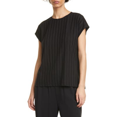 Eileen Fisher Ribbed Top, Black
