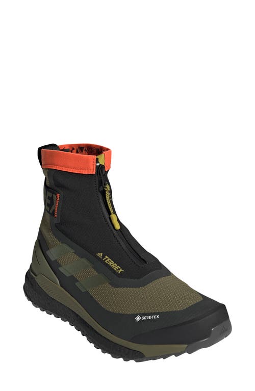 adidas Terrex Free Hiker Cold. RDY Hiking Boot in Olive/Olive/Orange at Nordstrom, Size 12