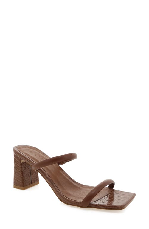 Shop Billini Idele Sandal In Wood-wood Croc