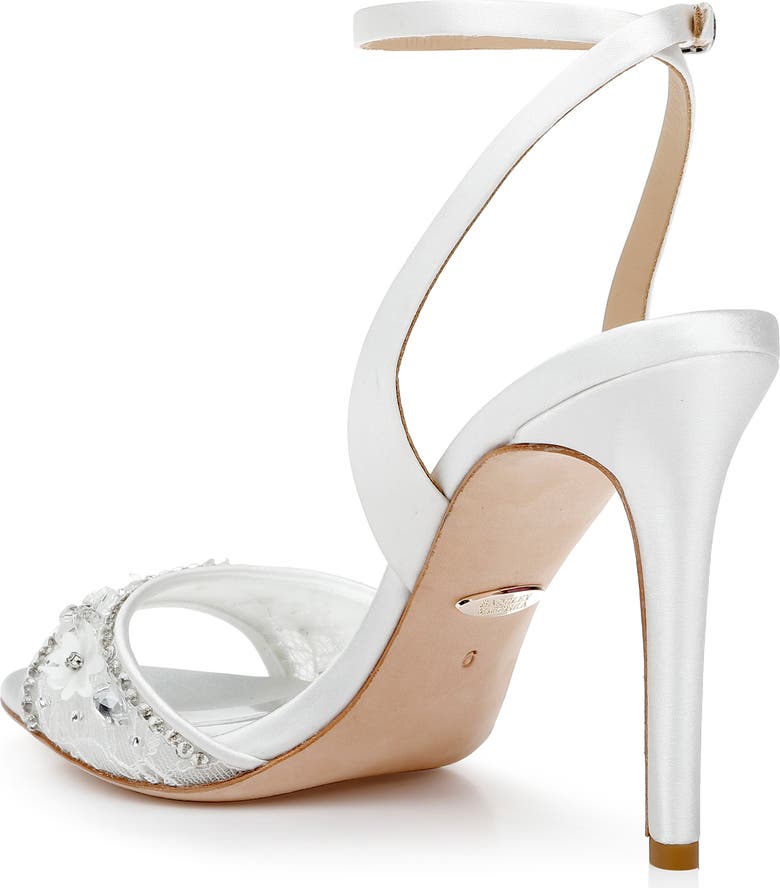 Badgley Mischka Tazana Sandali Con Tacco Donna Soft Blush 37 EU: Eleganza In Raso E Mesh