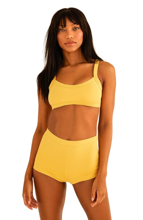 Shop Dippin Daisys Kelly Bandeau Bikini Top In Mellow Yellow