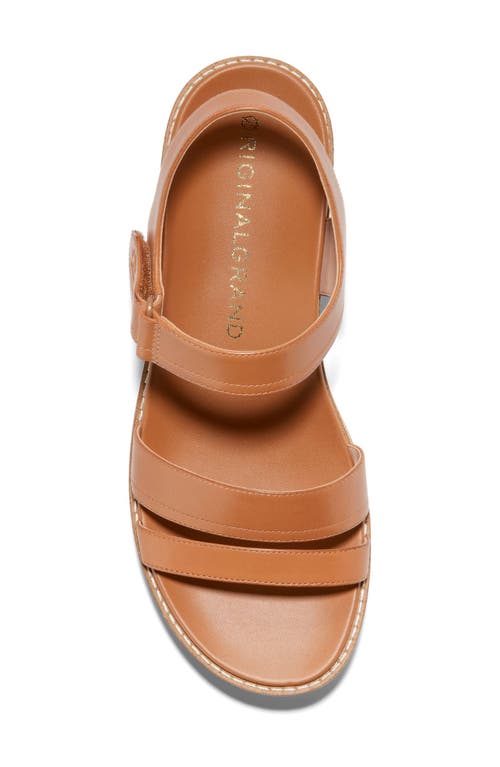 Shop Cole Haan Originalgrand Peyton Flatform Wedge Sandal In Pecan/pecan