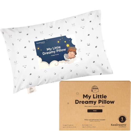 KeaBabies Mini Toddler Pillow With Pillowcase in Acorn at Nordstrom, Size Standard