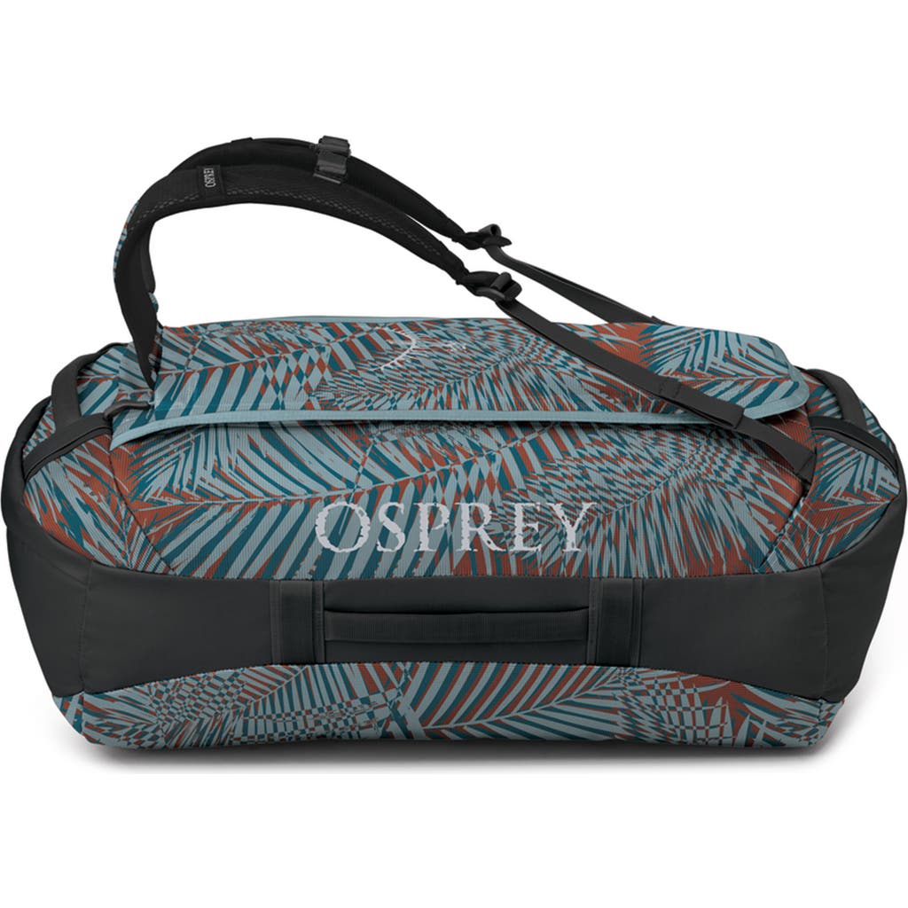 Osprey Transporter 65 Duffle Backpack In Palm Leaf Glitch Print