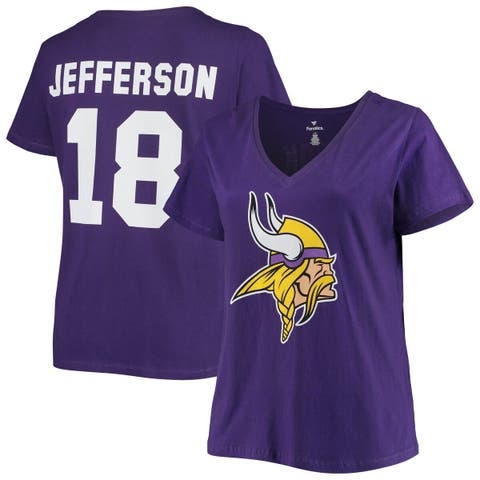 Justin Jefferson Minnesota Vikings Fanatics Branded Big & Tall Player Name  & Number T-Shirt - Purple