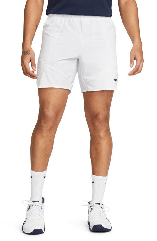 Shop Nike Court Dri-fit Advantage 7" Tennis Shorts In White/black