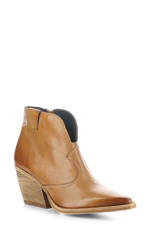 Shop Fly London Waxi Pointed Toe Western Boot In Camel Velvet