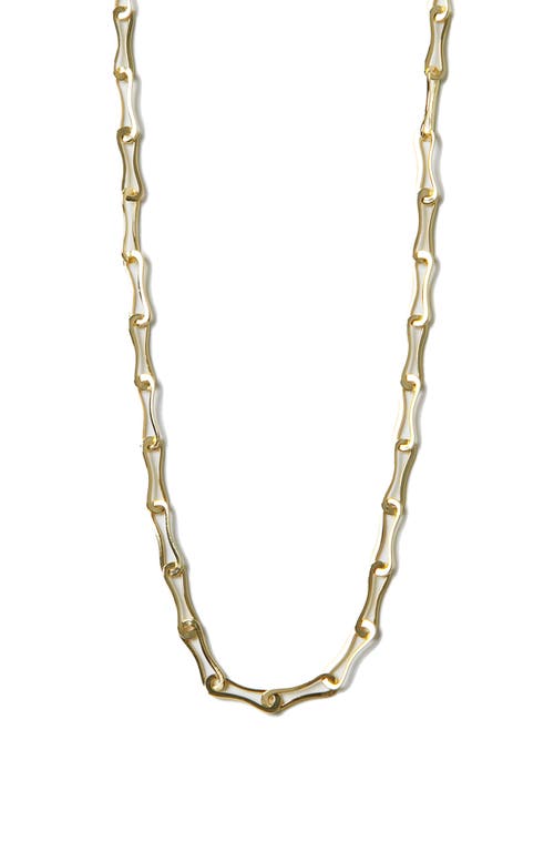 Paper Clip Chain Necklace in Gold