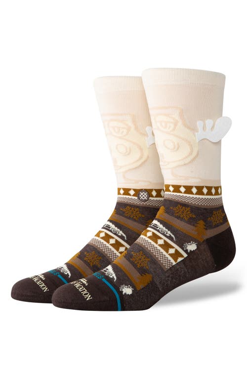 STANCE STANCE HAVE SOME EGGNOG APPLIQUÉ CREW SOCKS 