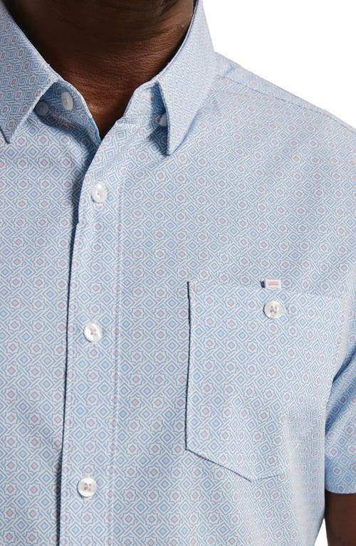 Shop 7 Diamonds Lexter Short Sleeve Button-up Shirt In Natural