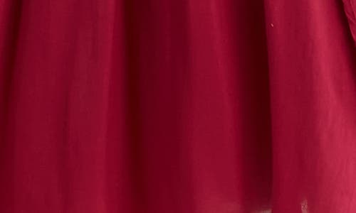Wishlist Dolman Sleeve Tie Waist Midi Dress In Burgundy