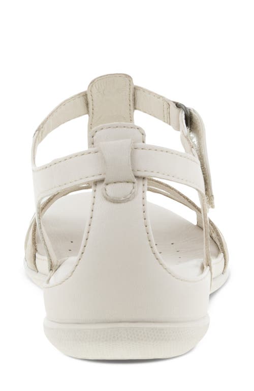 Ecco Flash Sandal In Limestone/white Gold/beige