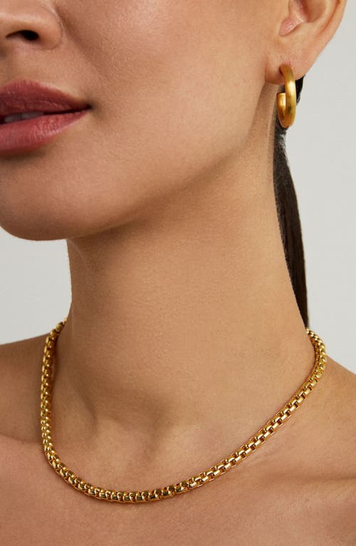 Shop Dean Davidson Softbox Chain Necklace In Gold