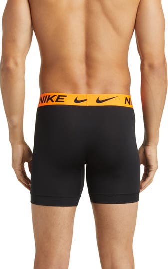 Nike Flex Micro 3 pack extra-long boxer briefs in black