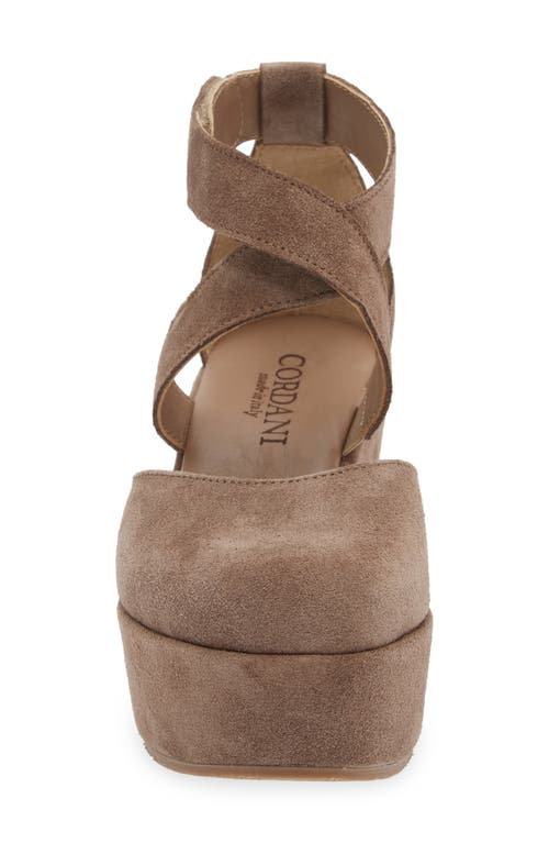 Shop Cordani Darla Platform Pump In Corda Suede