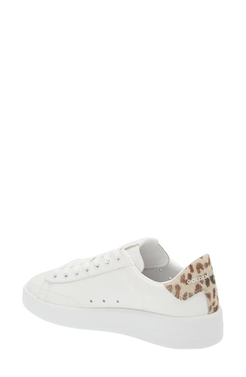 Shop Golden Goose Purestar Sneaker In White/leopard