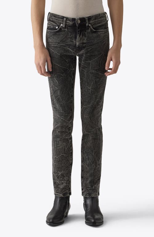 Shop Blk Dnm Acid Wash Skinny Jeans In Shadow