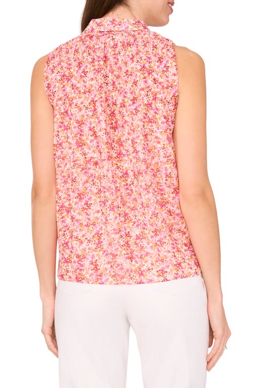 Shop Halogenr Halogen(r) Pleated Chiffon Sleeveless Top In Seashell Pink