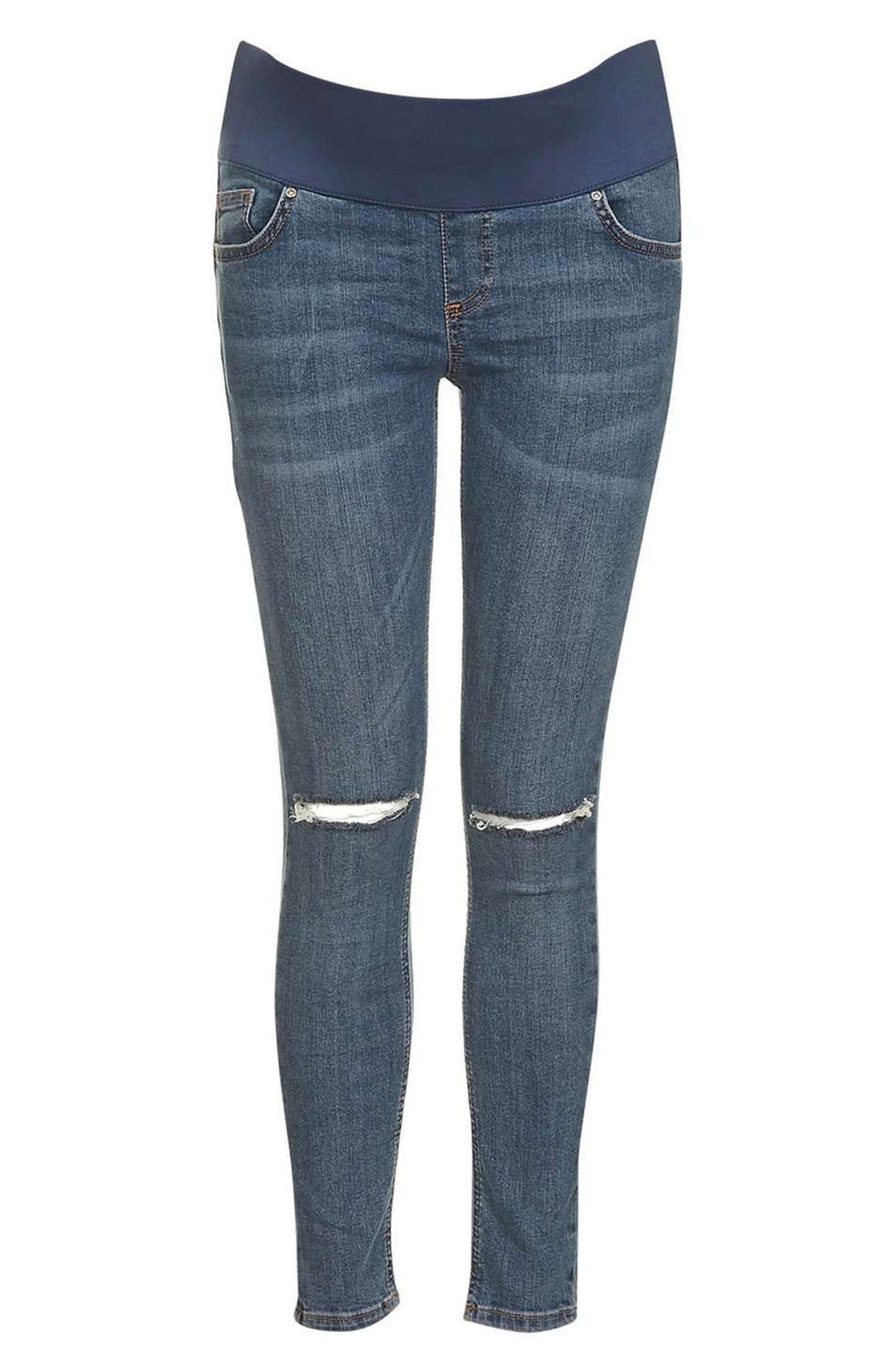 Moto Jamie Ripped Skinny Maternity Jeans Nordstrom