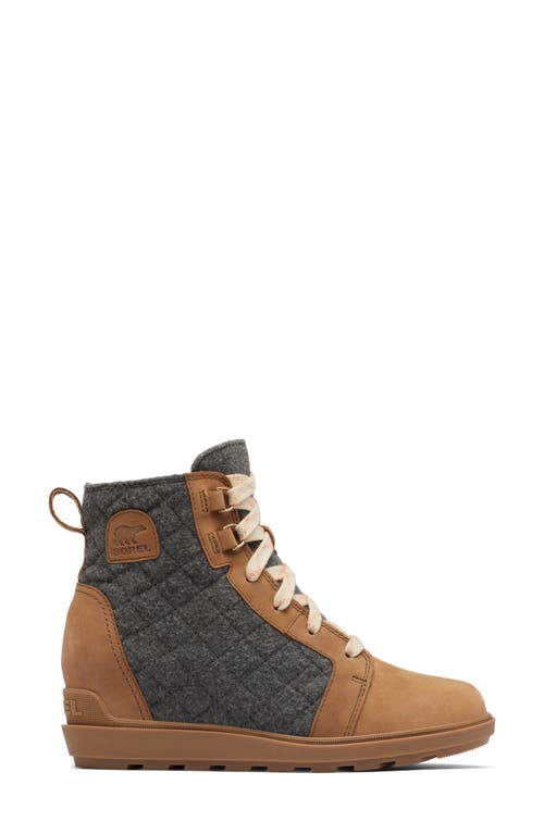 Sorel Evie Ii Wedge Bootie In Velvet Tan/gum 10