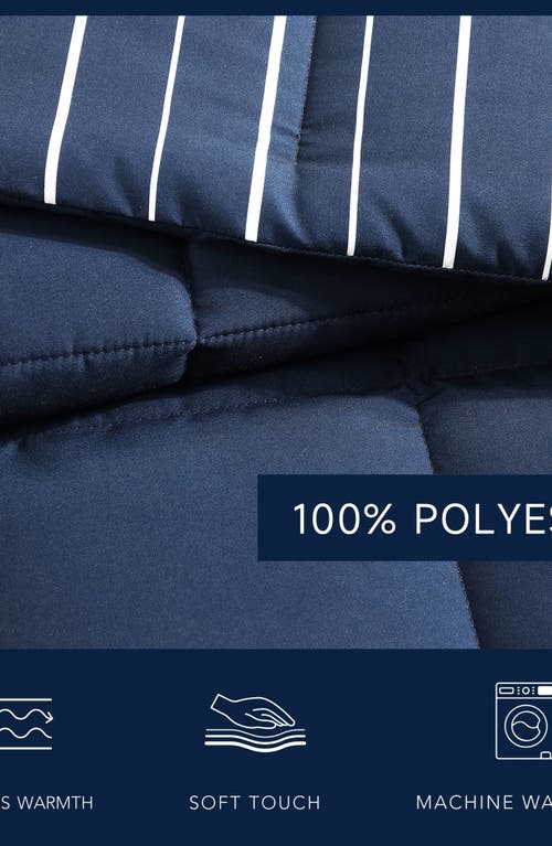 NAUTICA NAUTICA LONGDALE STRIPE COMFORTER & SHAM SET