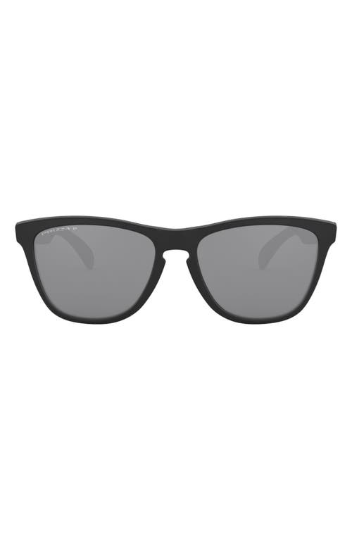 Oakley 55mm Polarized Square Sunglasses in Matte Black/Prizm Black at Nordstrom