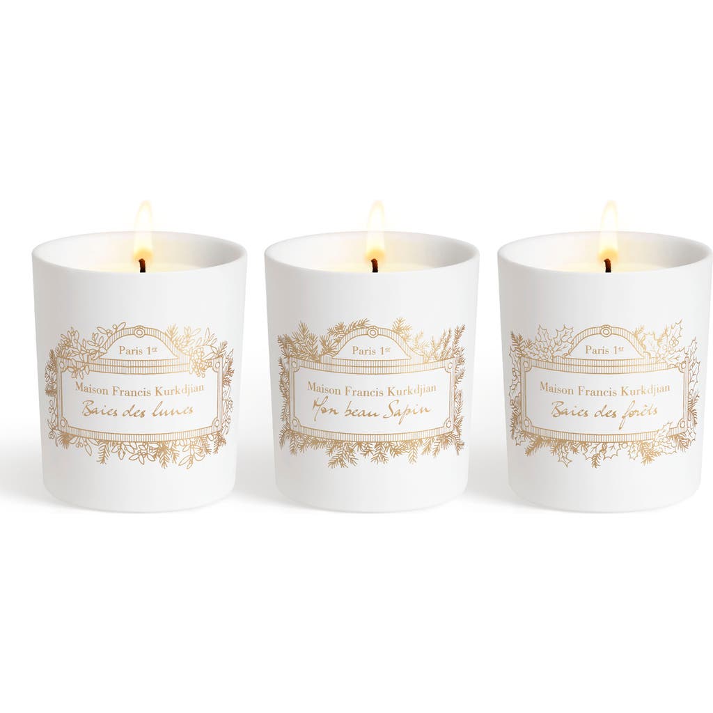Maison Francis Kurkdjian Trio Of Scented Candles In No Color