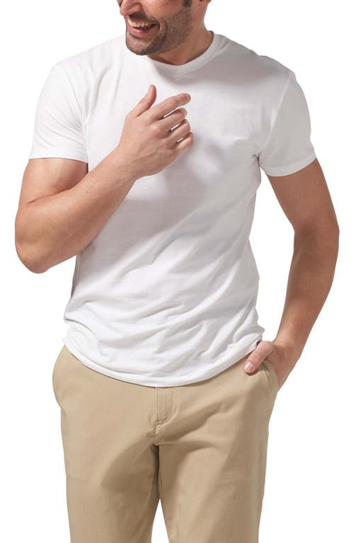 Tommy John 2-Pack Cool Cotton Modern Fit Crewneck Undershirts White Double at Nordstrom,