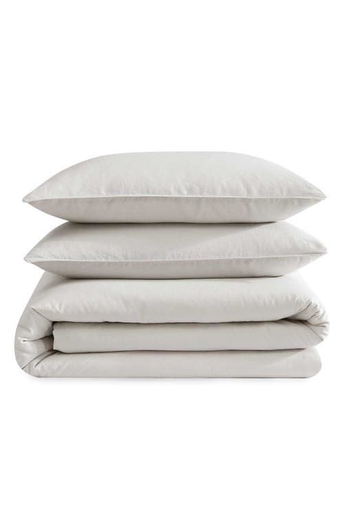 Calvin Klein Soft Linen Blend Duvet Cover & Shams Set in Beige/Tan at Nordstrom